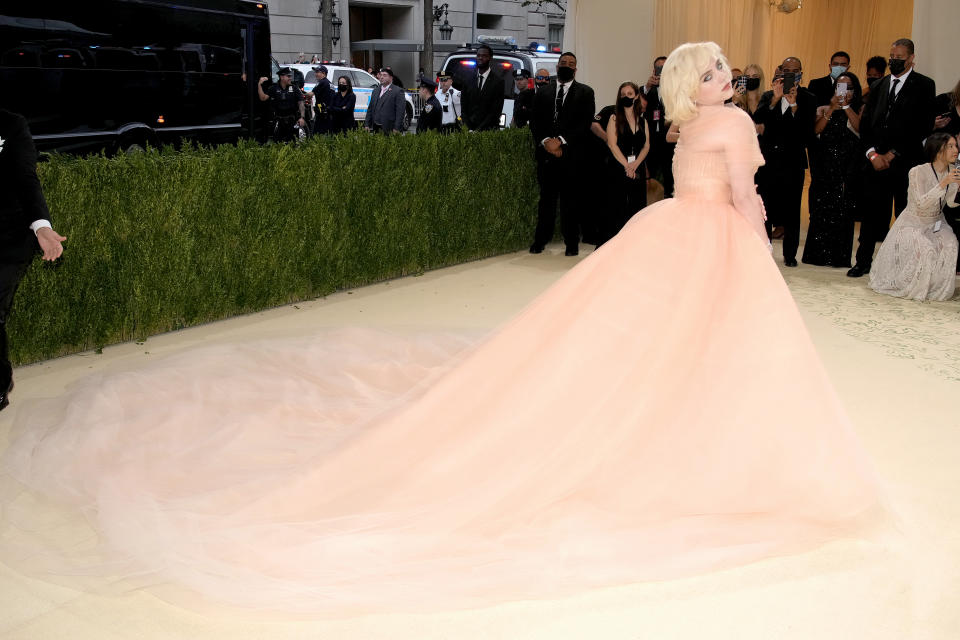 Co-chair Billie Eilish attends The 2021 Met Gala Celebrating In America: A Lexicon Of Fashion at Metropolitan Museum of Art on September 13, 2021 in New York City.  / Credit: Photo by Jeff Kravitz/FilmMagic