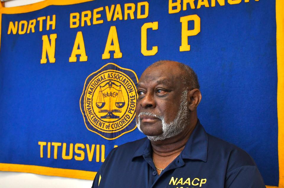 William "Bill" Gary, president of the North Brevard NAACP, is pictured in the organization's Titusville office.