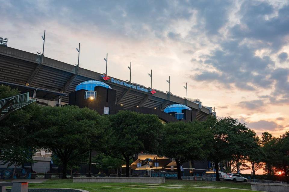 The Bank of America stadium, home of the Carolina Panthers, is seen on Tuesday, June 18, 2024.