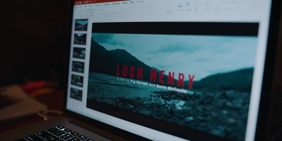 an image of a computer displaying the words 'loch henry' from black mirror season 6