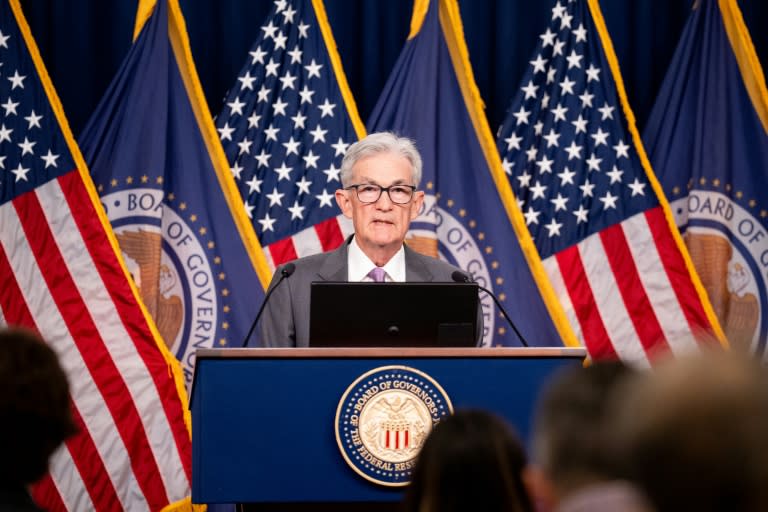 Markets are looking ahead to an address later this week by Federal Reserve Chair Jerome Powell (Andrew Harnik)