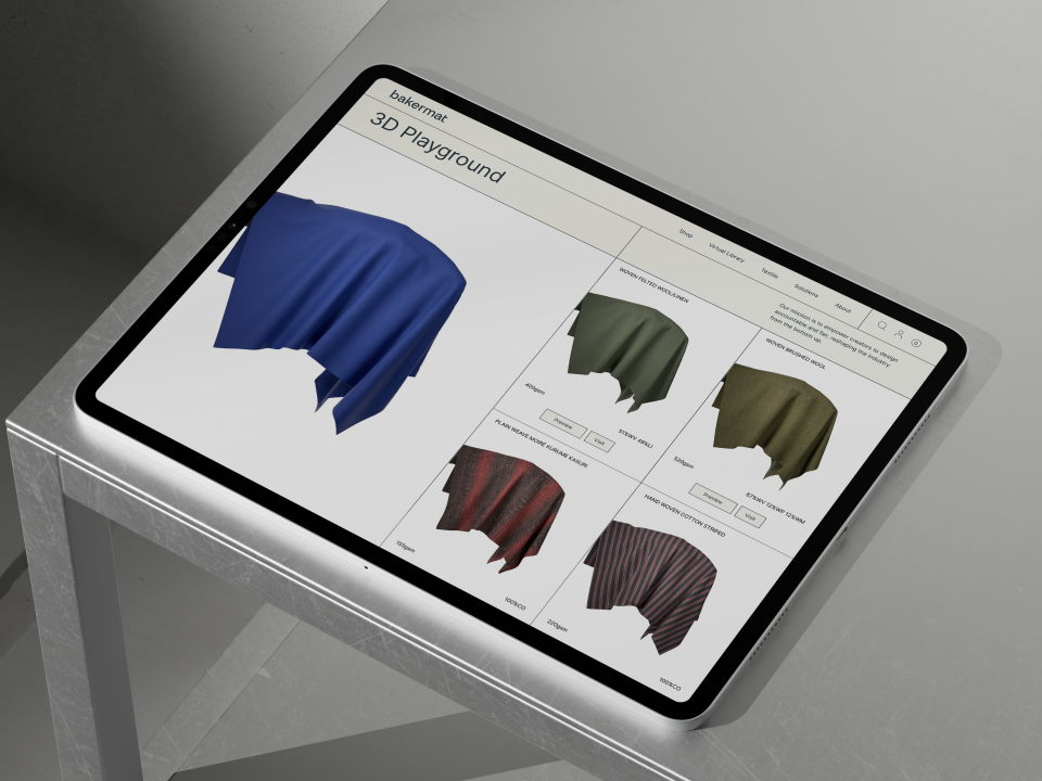 Bakermat’s virtual textile library.