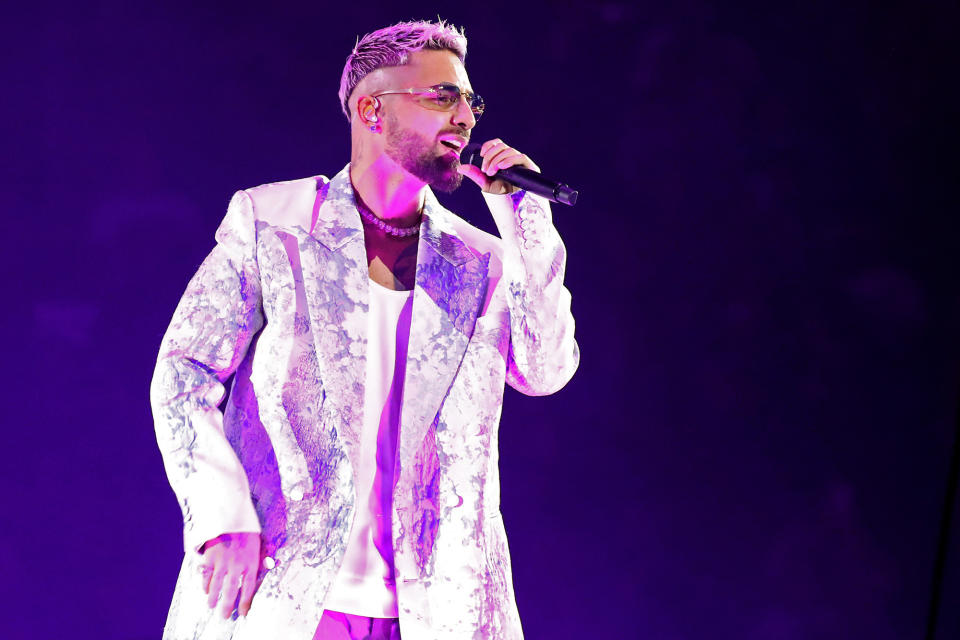 <p>Maluma puts on a show while performing on his <em>Papi Juancho </em>World Tour in Toronto on Oct. 21.</p>