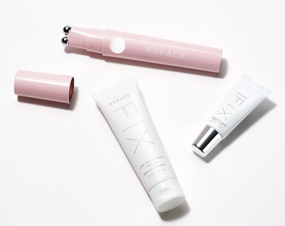 The Fix Smoothing device comes in White, Ice Shimmer and Blush Pink (above). (Photo: QVC)