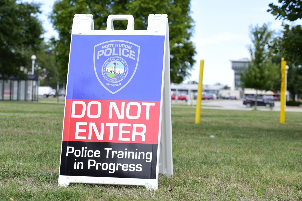 The Port Huron Police Department and other area emergency services held an active killer training on the campus of St. Clair County Community College in Port Huron on Tuesday, August 9, 2022.