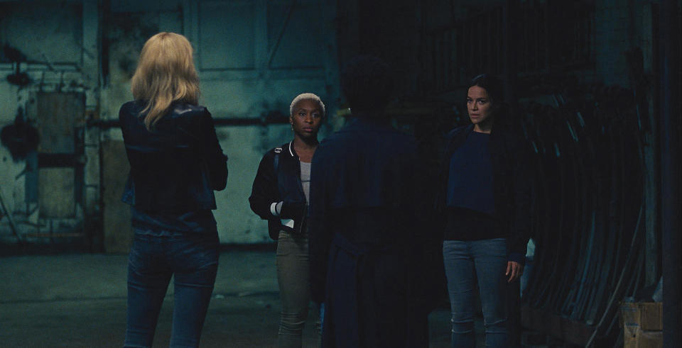 Elizabeth Debicki, Cynthia Erivo, Viola Davis, and Michelle Rodriguez in ‘Widows’ (Twentieth Century Fox)