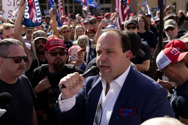 PHOTO: FILE - Boris Epshteyn, legal advisor for the Trump 2020 campaign, speaks in Phoenix, Arizona, Nov. 7, 2020. (Bloomberg via Getty Images, FILE)