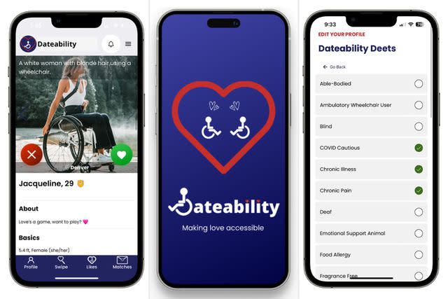 <p>Dateability</p> Dateability app features