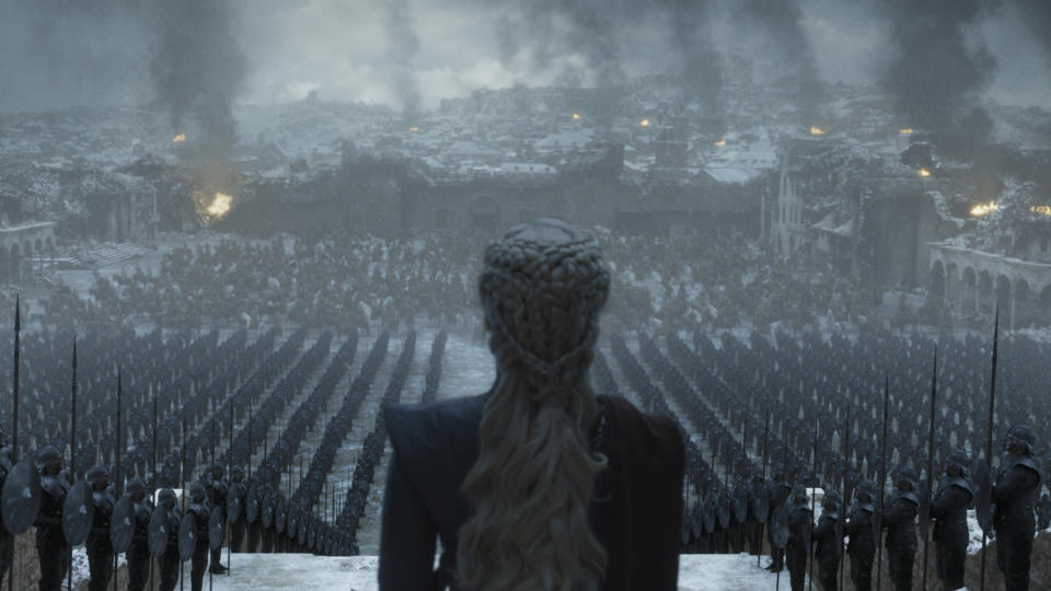 Daenerys surveys the wreckage of King's Landing in the 'Game of Thrones' series finale (Photo: HBO)