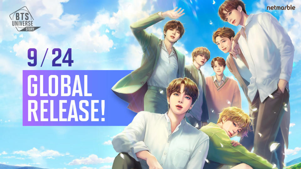 《BTS Universe Story》今（24）日正式在全球App Store和Google Play平台上推出   圖：Netmarble/提供