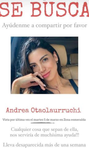 <p>Facebook</p> Andrea Otaolaurruchi