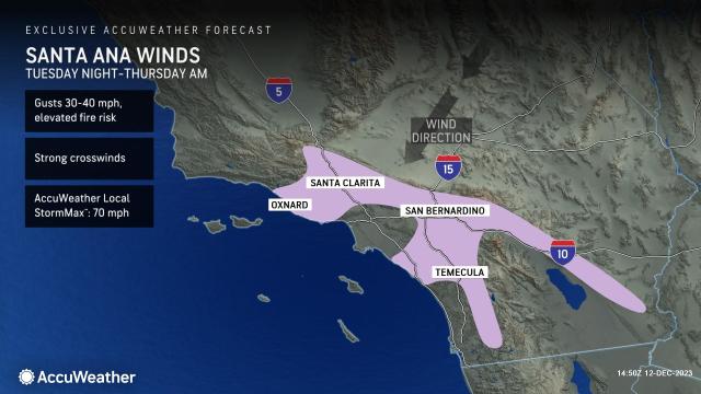 Santa Ana winds to return across Southern California this week