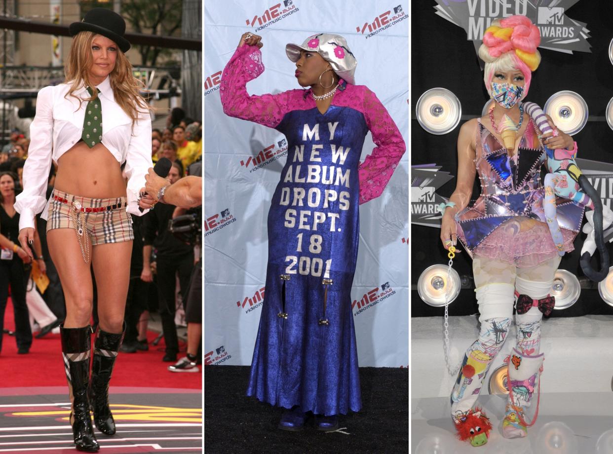 Fergie, Macy Gray, and Nicki Minaj attending the VMAs over the years.