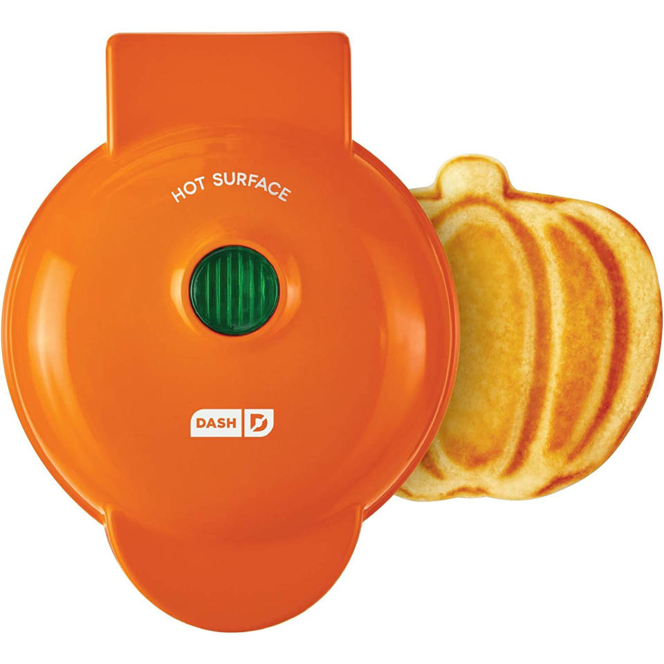 pumpkin-shaped waffle maker