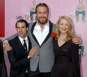 Paul Schneider , Patricia Clarkson and Ryan Gosling at the Los Angeles premiere of MGM's Lars and the Real Girl