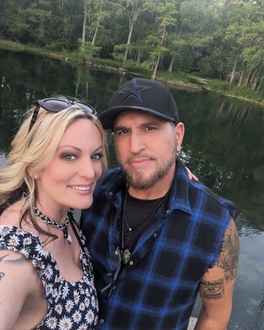 <p>Stormy Daniels Instagram</p> Stormy Daniels and Barrett Blade.