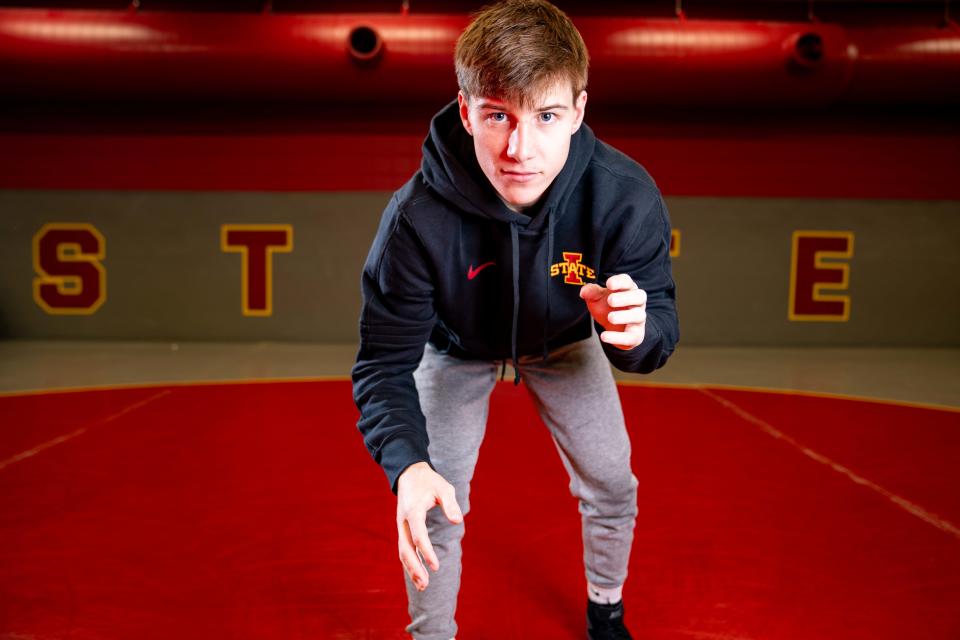 Iowa State wrestler Evan Frost