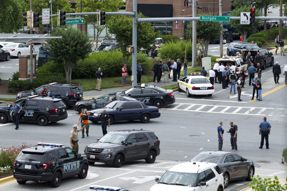 Shooter kills 5 at the Capital Gazette newspaper in Annapolis, Md.