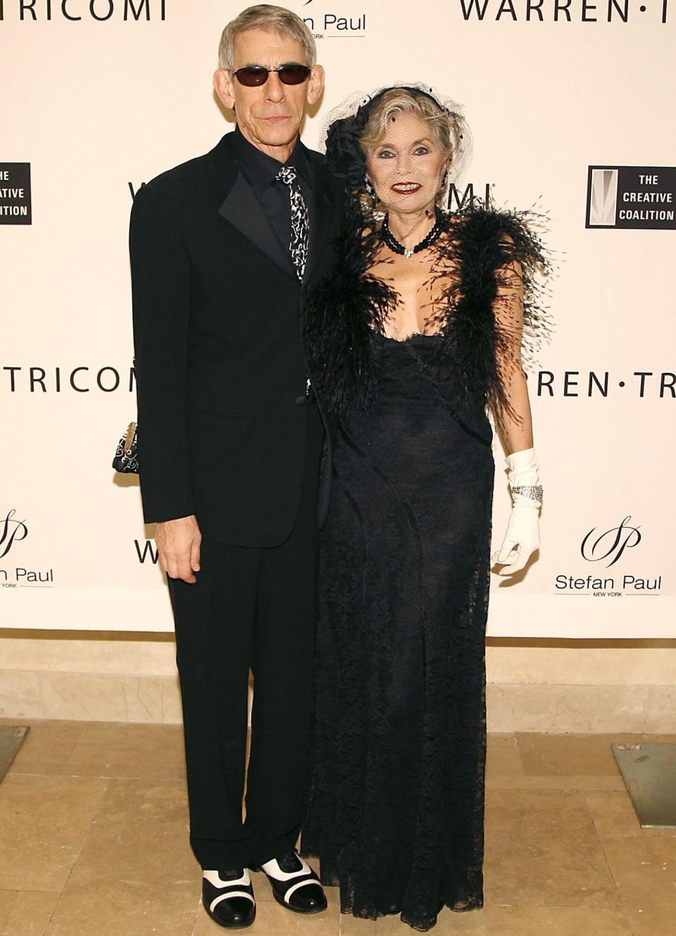 Richard Belzer and Harlee McBride attend Black & White Ball Celebrating The Opening of The New WARREN-TRICOMI SALON