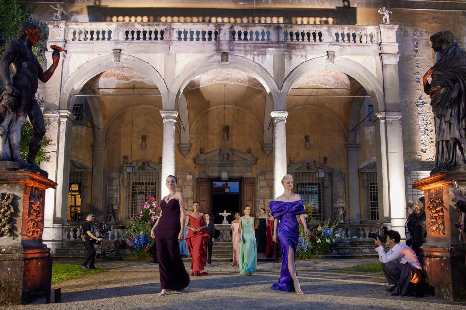 A moment of the Cartier high jewelry show in Florence.