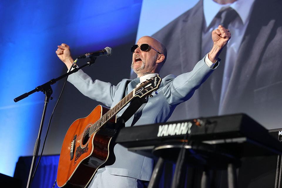 Moby performs at the Moby Inaugural Performer of NeueHouse's Summer 2021 Concert Series "Sunset Sounds" at NeueHouse Los Angeles on June 11, 2021 in Hollywood, California.