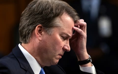 Brett Kavanaugh's confirmation to the court was all but assured before the allegations came to light - Credit: AP