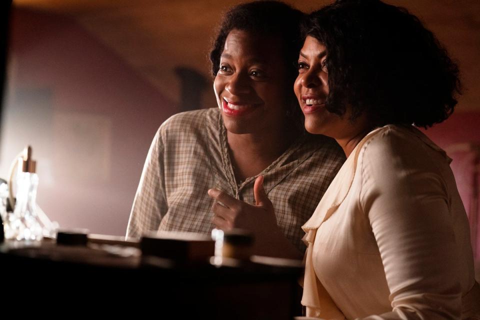 Fantasia Barrino and Taraji P Henson in ‘The Color Purple’ (© 2022 Warner Bros. Entertainment Inc.)