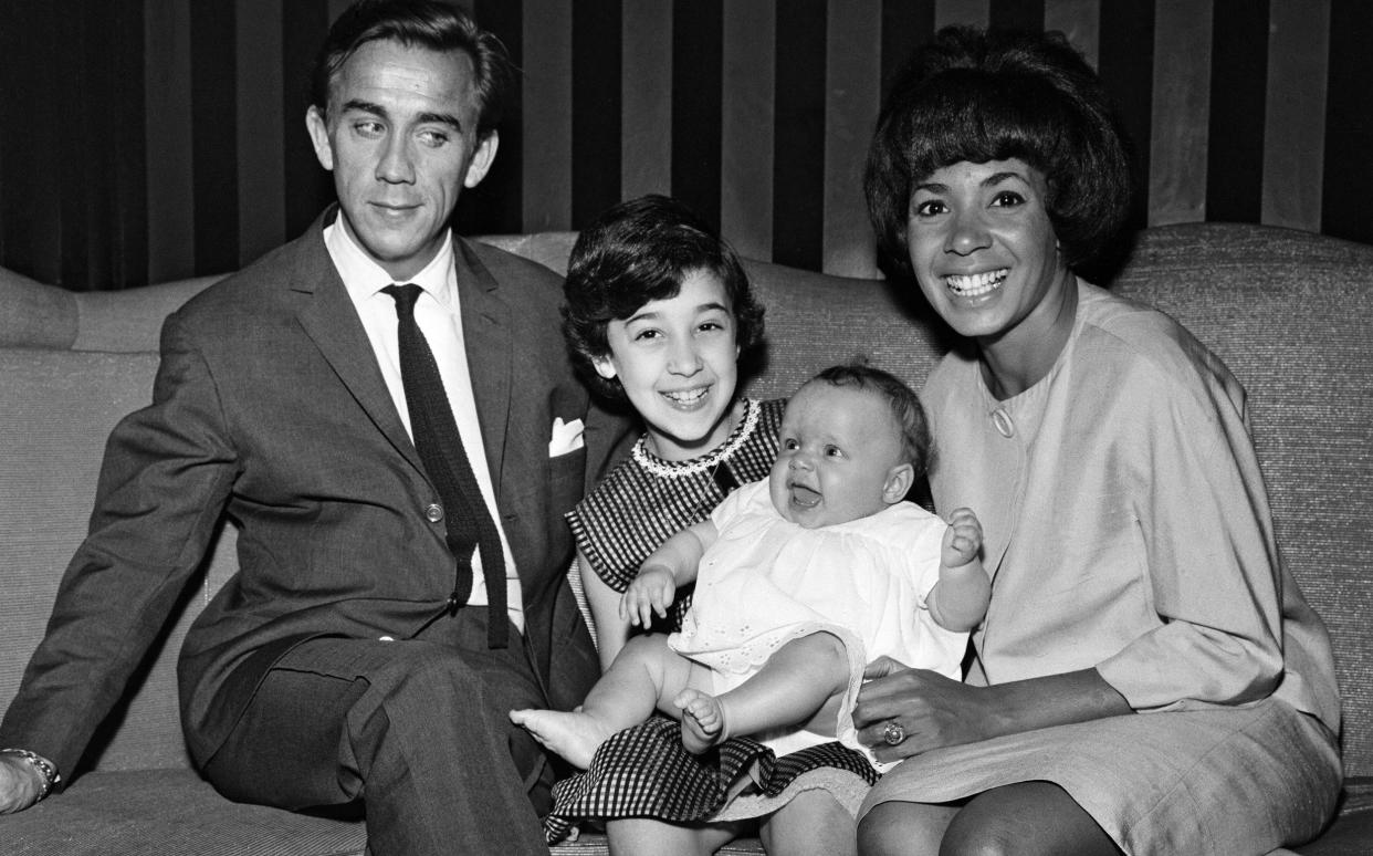 Shirley is pictured with her husband and family, May 30 1964