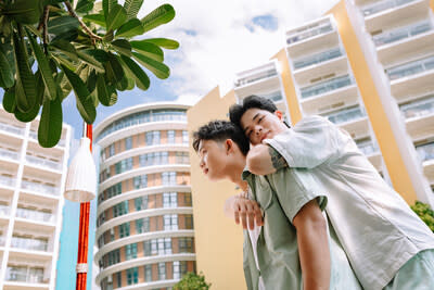 The colorful buildings of Premier Residences Phu Quoc (PRNewsfoto/Premier Residences Phu Quoc Emerald Bay)