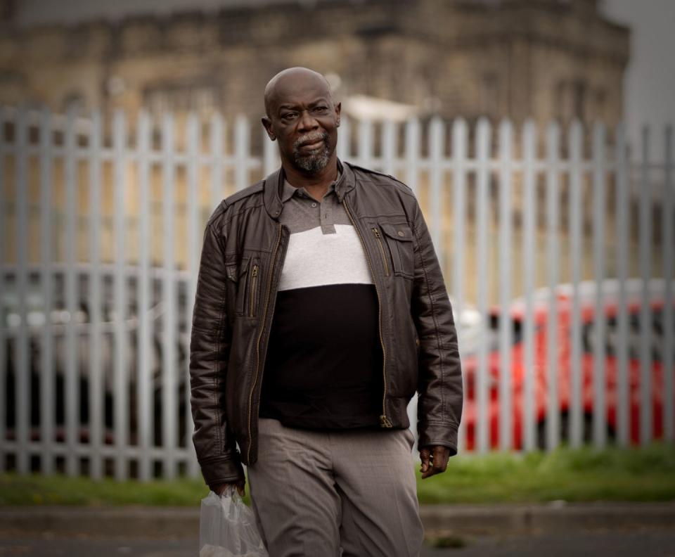 eddie osei as victor anderson in emmerdale