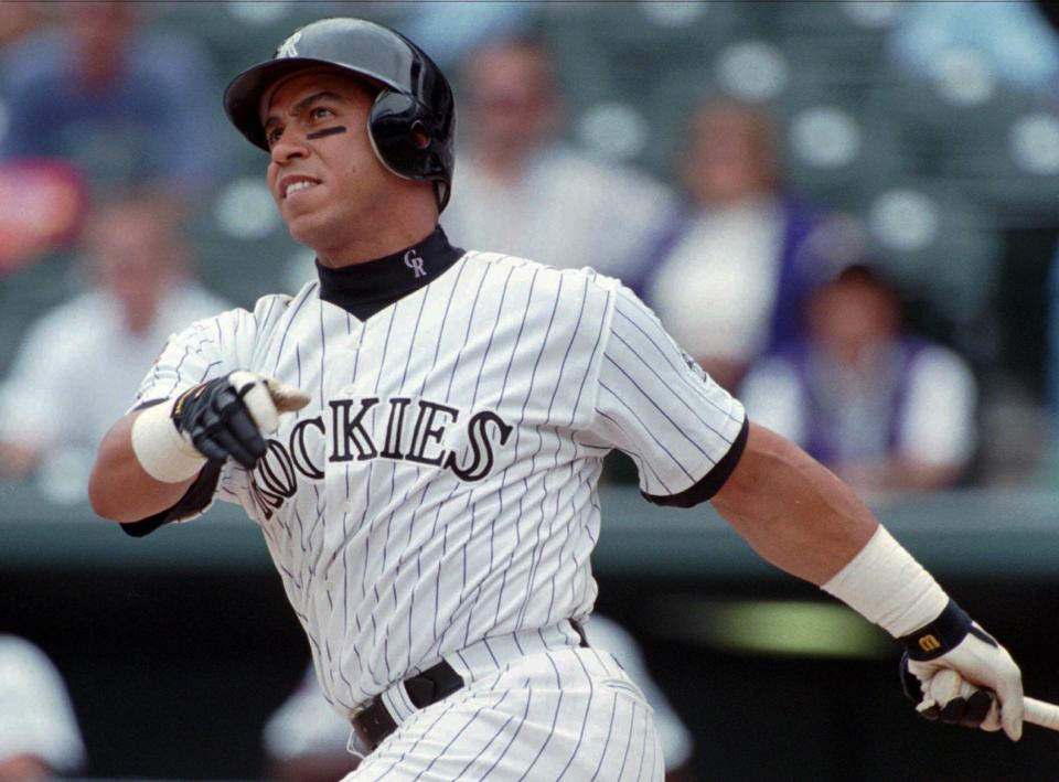 Colorado Rockies' Andres Galarraga clubbed 399 home runs and was five-time All-Star and two-time Silver Slugger.