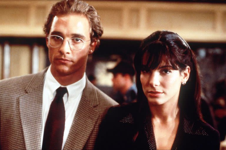 Matthew McConaughey y Sandra Bullock se conocieron en el rodaje de Tiempo de matar y mantuvieron una breve relación posteriormente