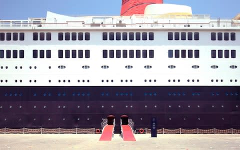 The entrance to the QE2, now a hotel - Credit: GERRY O'LEARY