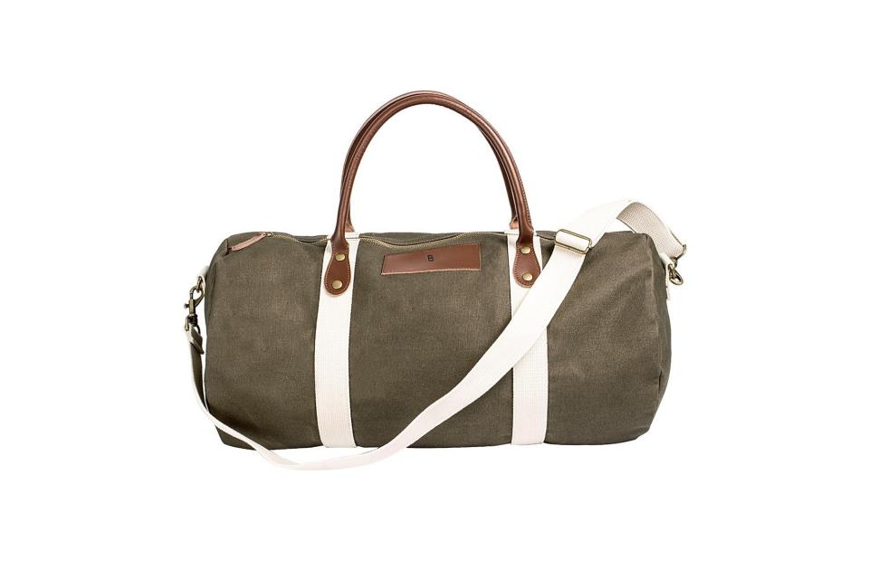 Cathy’s Concepts monogram duffel bag