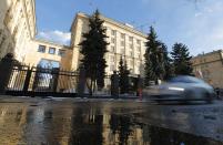 FILE PHOTO: A general view shows the embassy of the Czech Republic in Moscow