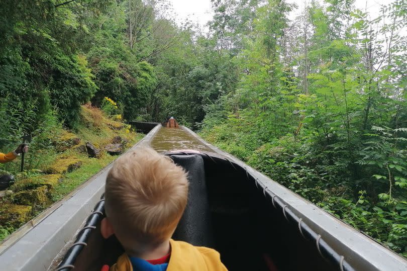 The log flume at Gulliver's Kingdom in Matlock Bath is a big hit with younger thrill seekers