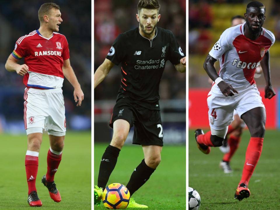 Gibson, Lallana and Bakayoko are all big money targets - it seems 