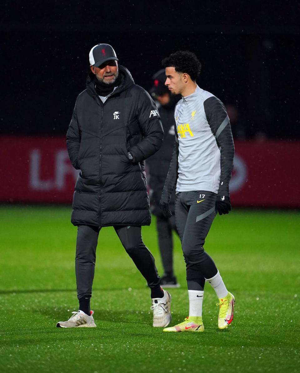 Liverpool manager Jurgen Klopp is delighted with Curtis Jones’ response to their pep talk (Peter Byrne/PA) (PA Wire)