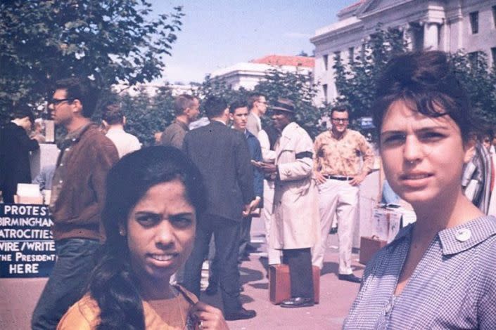 Shyamala Gopalan, left, and Lenore Pomerance