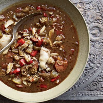 Andouille, Crab, and Oyster Gumbo