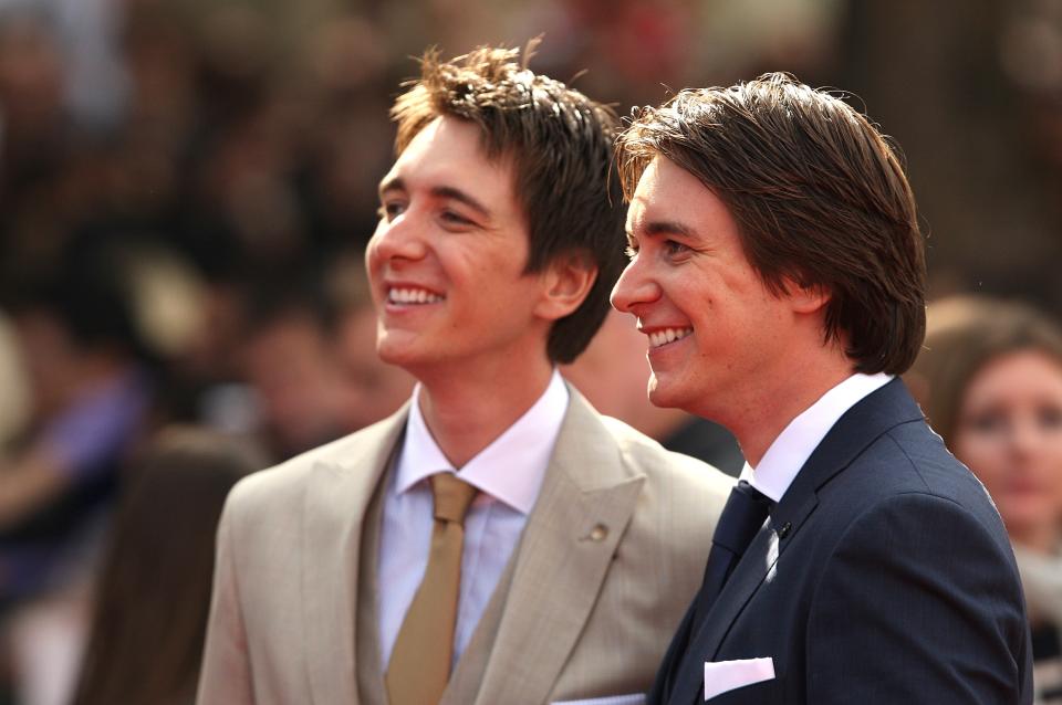 Oliver and James Phelps arriving for the world premiere of Harry Potter And The Deathly Hallows: Part 2.