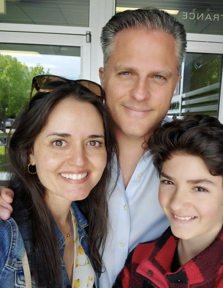 Danica McKellar with her family