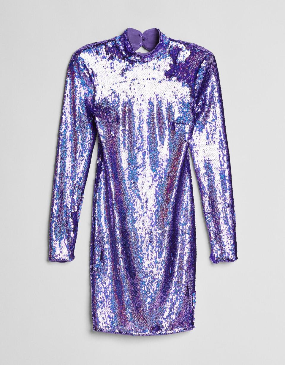 Robe à paillettes Bershka