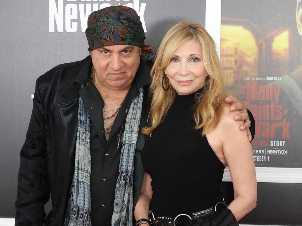 Steven Van Zandt and wife Maureen Van Zandt at the 2021 premiere of "The Many Saints of Newark."