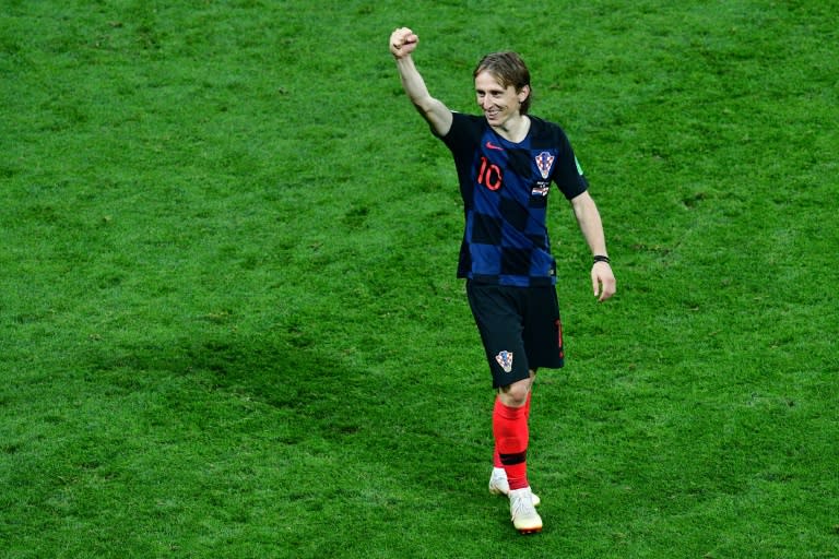 Leading by example: Croatia captain Luka Modric has starred in reaching the World Cup final