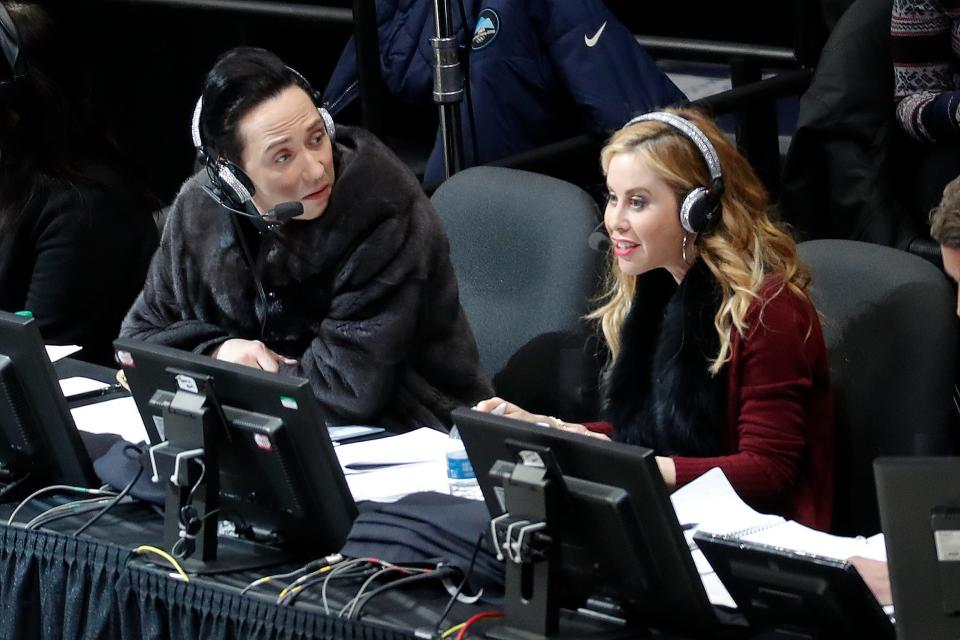NBC's Johnny Weir and Tara Lipinski will call the action from a studio in Stamford, Connecticut, during the Beijing Olympics.