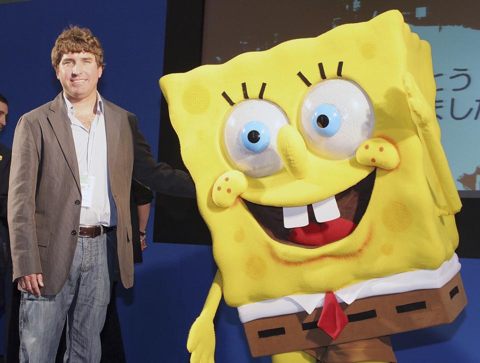 SpongeBob SquarePants was described by creator Stephen Hillenburg as 'asexual'. (Photo by Junko Kimura/Getty Images)
