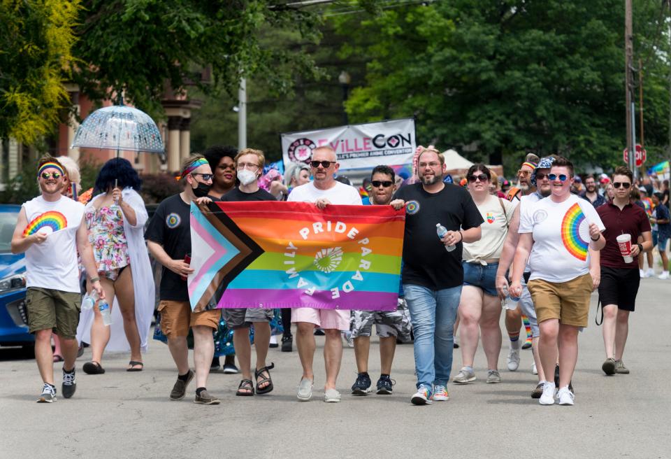 The Family Pride Parade takes off from Haynie’s Corner down Adams Avenue in June 2021.