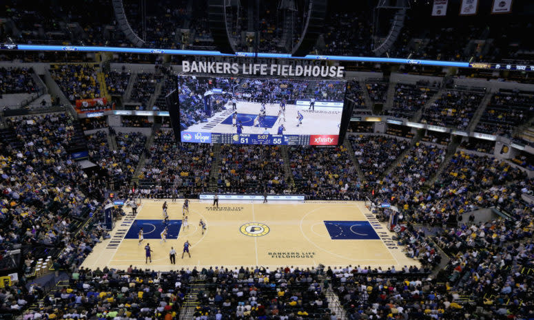 A general view of the Indiana Pacers arena.