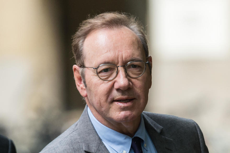 Actor Kevin Spacey arrives at Southwark Crown Court to attend his trial on sexual assault charges in London, England, July 17, 2023. / Credit: Wiktor Szymanowicz/Future Publishing/Getty